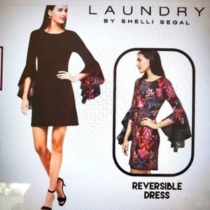 Laundry by Shelli Segal Reversible Paisley Dress, Size 4